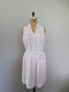 Express Nautical Print Button Front Shirt Dress